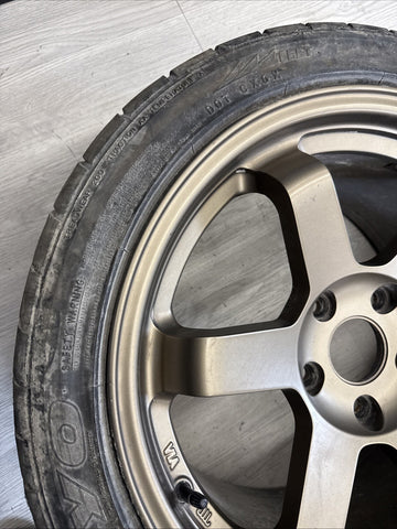 17x9 MATTE BRONZE TE37 STYLE WHEELS FITS HONDA CIVIC EG EK S2000