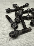 BMW E30 E36 E46 E39 E60 E63 E64 E90 E92 E93 Rim Lug Studs Black Stock Set of 20