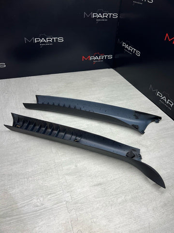 01-06 BMW E46 M3 Convertible Front A Pillars Black Original OEM Pair