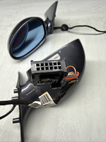 01-06 BMW E46 M3 Side View Door Mirrors Pair Steel Grey