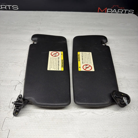 BMW 94-99 E36 M3 Black Sun Visors Sunvisors Pair OEM