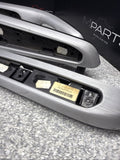 01-06 BMW E46 M3 Brushed Aluminum/Black Door Trim Armrests Front Rear Coupe