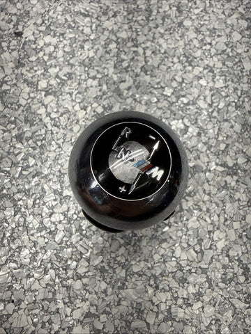 2004-2006 BMW E46 M3 SMG GEAR SHIFT KNOB NAPPA BLACK LEATHER / CHROME OEM