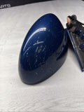01-06 BMW E46 M3 Left Driver Side View Mirror Topaz Blue *Broken