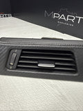 08-13 BMW E90 E92 E93 M3 Factory Dash Interior Trim OEM Carbon Leather Left Vent