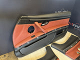 08-13 BMW E93 M3 Convertible Front & Back Seats & Panels Fox Red / Black Leather