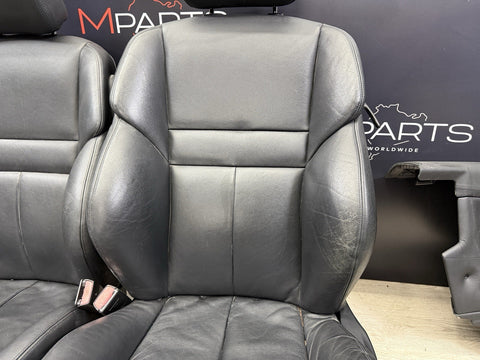 06-10 BMW E63 M6 Coupe Seats & Panels Leather Merino Seats Set Black 53k Miles