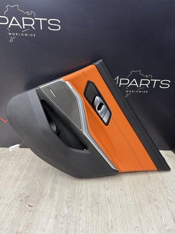 BMW 21-26 G80 M3 Rear Right Kyalami Orange Leather Door Panel