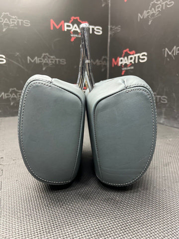 2008-2013 BMW E90 E93 M3 Coupe Sedan Rear Seat Headrests Grey Leather OEM