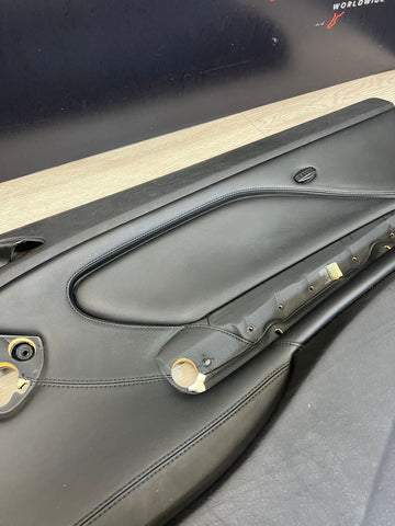 01-06 BMW E46 M3 PASSENGER RIGHT SIDE DOOR PANEL CARD BLACK OEM