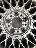 OEM BMW E28 E30 E38 Wheel Rims Tires Set Style 5 Silver 16" ET23 16x8 Square