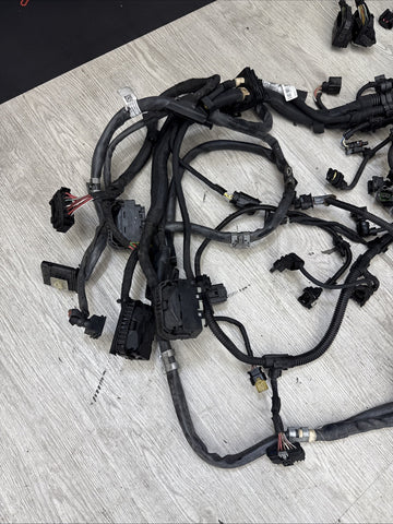 14-19 BMW F85 F86 X5M X6M S63 Engine Motor Front Right Wire Harness Loom *CUT