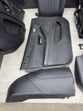 BMW F10 M5 11-16 FRONT HEATED ACTIVE SEATS BLACK MERINO DOOR PANELS BENCH 71k