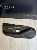 Left Driver Door Card Panel Black / Red Stitching 19-23 Ferrari F8 Tributo