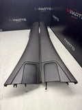 BMW 01-06 E46 325 330 M3 OEM Convertible Rear Top Lateral Trims Panels Black