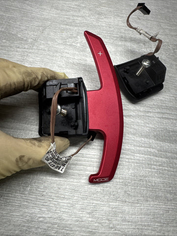 08-14 BMW E90 E92 E93 M3 X5M X6M DCT Steering Wheel Paddle Shifters Levers