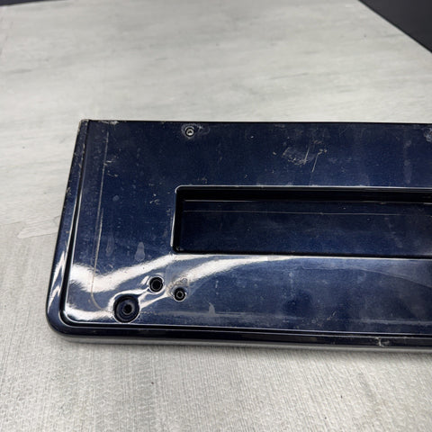 BMW E46 M3 01-06 Front License Plate Base 51112694726 2694726 Carbon Black OEM