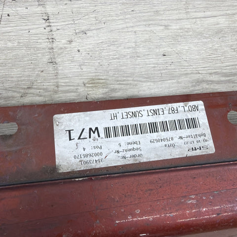 16-21 OEM BMW F87 M2 Coupe Left Driver Side Skirt Rocker Panel