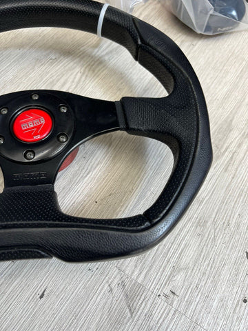BMW 01-06 E46 M3 FRONT LEATHER STEERING WHEEL MOMO