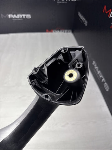 01-06 BMW E46 M3 Brushed Aluminum/Black Door Trim Armrest Right Front Passenger