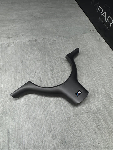 OEM 01-06 BMW E46 M3 Lower Steering Wheel Trim Cover Plate Titan Shadow Grey