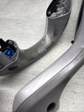01-06 BMW E46 M3 Brushed Aluminum/Grey Door Trim Armrests Front