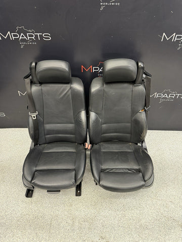 01-06 BMW E46 M3 Convertible Interior Front Non Heated Seats Black