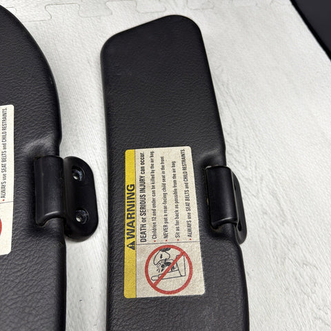 98-02 BMW Z3 M Z3M CONVERTIBLE PANELS SUN VISORS BLACK