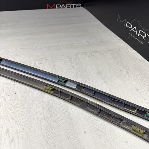 BMW E46 325 330 M3 Roof Rails Moldings Trims Pair Coupe OEM