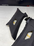 01-06 BMW E46 330CI M3 Coupe Rear C Pillars Trims Panels Black Pair OEM *Notes*