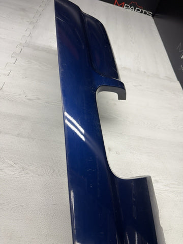 01-06 BMW E46 M3 Rear Bumper Lower Lip Diffuser Trim Panel OEM Interlagos Blue