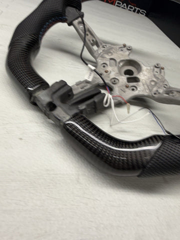 NEW 15-20 BMW F80 F82 F83 M3 M4 OHC LED Carbon fiber Steering Wheel