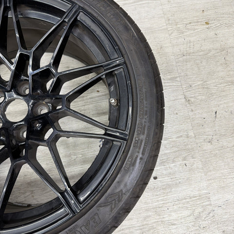 OEM BMW G82 G83 G80 M3 Rear Wheel Rim Style 826M R20x10.5" ET20 Black w/Tire