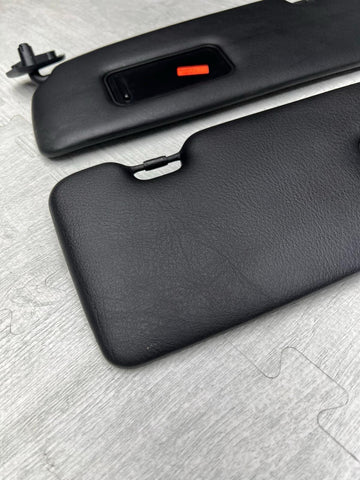 01-06 BMW E46 M3 Convertible Left Right Sunvisors Sun Visors Black Pair