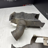 BMW E46 M3 OEM (2001-2006) BRAKE AIR INLET DUCTS + BRACKETS PAIR *2 BROKEN TABS*
