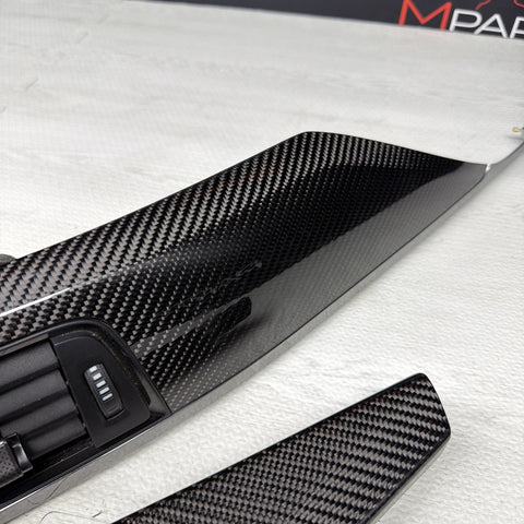 15-20 BMW F80 M3 F82 M4 Carbon Fiber Interior Dash Dashboard Trim Set OEM