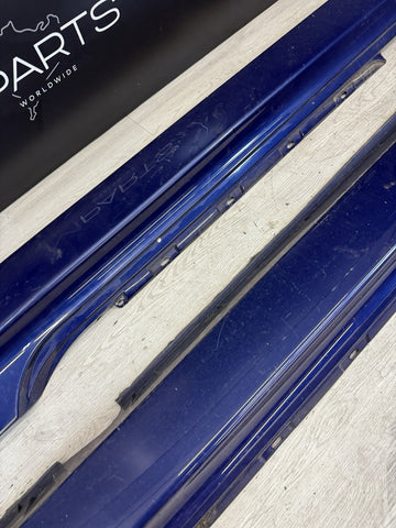06-10 BMW E63 E64 M6 Side Skirts Rocker Panels Interlagos Blue OEM