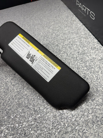 08-11 OEM BMW E90 328 335 M3 Coupe Right Passenger Sun Visor Black Vinyl
