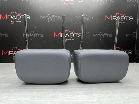 2001-2006 BMW E46 M3 Convertible Grey Rear Headrests Head Rests Pair OEM