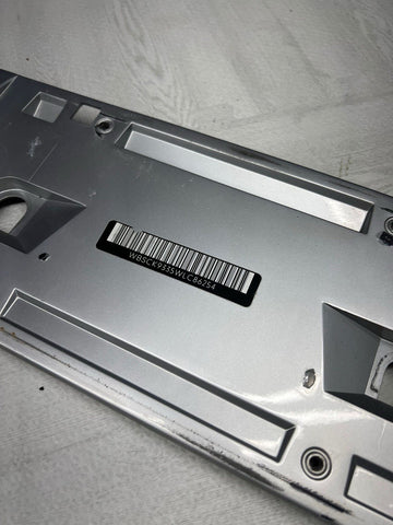 Rear Trunk Lid Lisence Plate Cover Trim Silver OEM BMW E36 Z3 M Roadster 1998-02