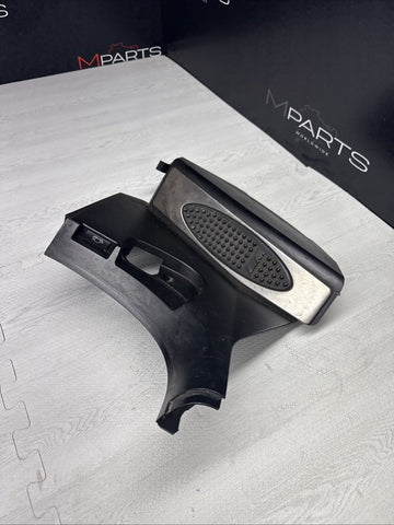 01-06 BMW E46 M3 BLACK DEAD PEDAL KICK PANEL COVER 7902400 *SMALL CRACK