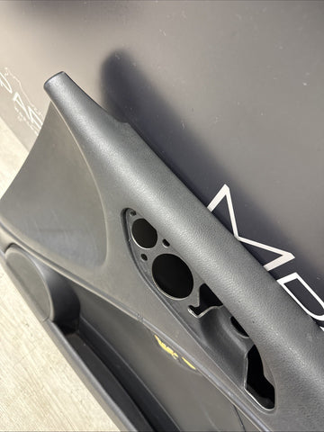 01-06 BMW E46 M3 FRONT PASSENGER RIGHT SIDE DOOR PANEL CARD BLACK OEM