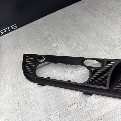 01-06 BMW E46 CONVERTIBLE REAR SEAT ROLLOVER BAR TRIM COVER 8204279 OEM BLACK