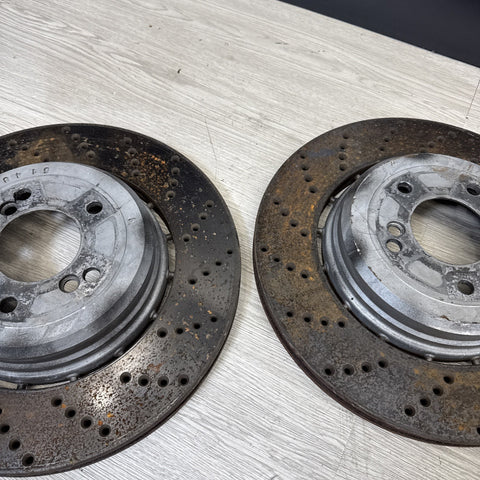 OEM 06-10 BMW E60 E63 E64 M5 M6 REAR BRAKES DISCS ROTORS