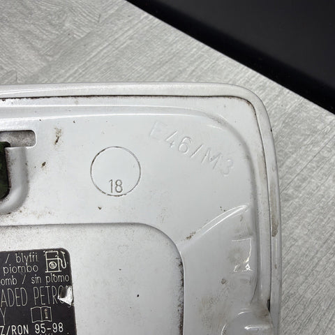 2000-2006 BMW E46 323 325 330 M3 Fuel Gas Cover Door Lid Alpine White OEM
