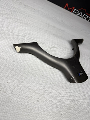 OEM 01-06 BMW E46 M3 Lower Steering Wheel Trim Cover Plate Titan Shadow Grey