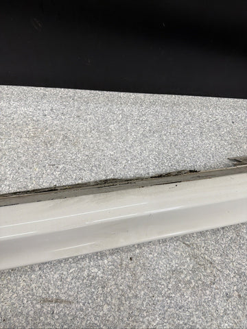 08-11 BMW E90 M3 Sedan Left Driver Side Skirt Rocker Panel Alpine White *Crack*