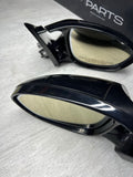 08-13 BMW E92 E93 M3 Folding Mirrors Gloss Black Trims + Glass / Black Covers