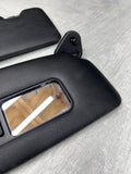 01-06 BMW E46 M3 Convertible Left Right Sunvisors Sun Visors Black Pair