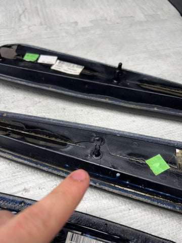 01-06 BMW E46 M3 Convertible Door Arm Rest Armrest Pads Black *4 Broken Tabs